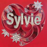 Tableau prenom quilling coeur sylvie les loisirs creatifs d eugenie 1