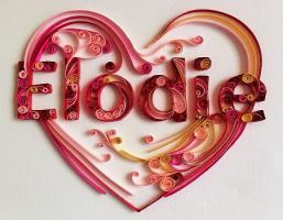 Tableau prenom quilling elodie loisirs creatifs 1