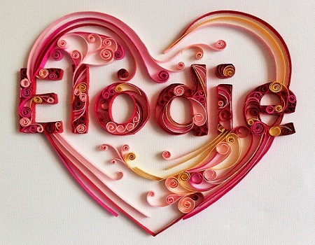 Tableau prenom quilling elodie loisirs creatifs