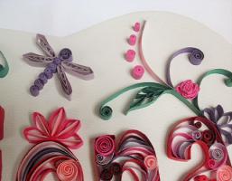 Tableau prenom quilling fiona loisirs creatifs detail 3