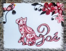 Tableau prenom quilling zoe loisirs creatifs 1