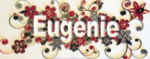 Tableau quilling loisirs creatifs d eugenie prenom