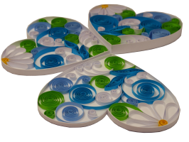 Trefle quilling differente taille bande de papier