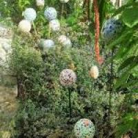 Tuteurs boules deco de jardin mosaique loisirs creatifs 1