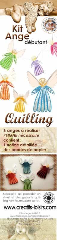Tuto kit quilling ange modele facile