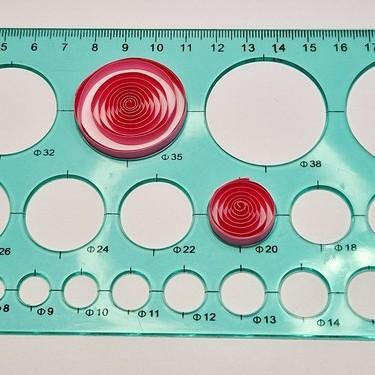 Tuto quilling ruban octobre rose spirale gabarit cercle bandes papier