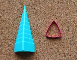 Utiliser une tour quilling triangle loisir creatif 7